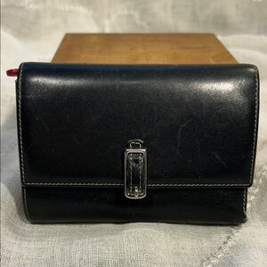 Coach leather classic trifold wallet
